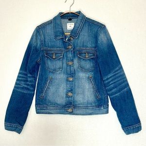 J. Crew Denim Women's Jacket Jeans Blue Retro Trucker Size S